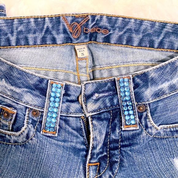 Bebe Denim Jean Like New Excellent Condition - Picture 5 of 13